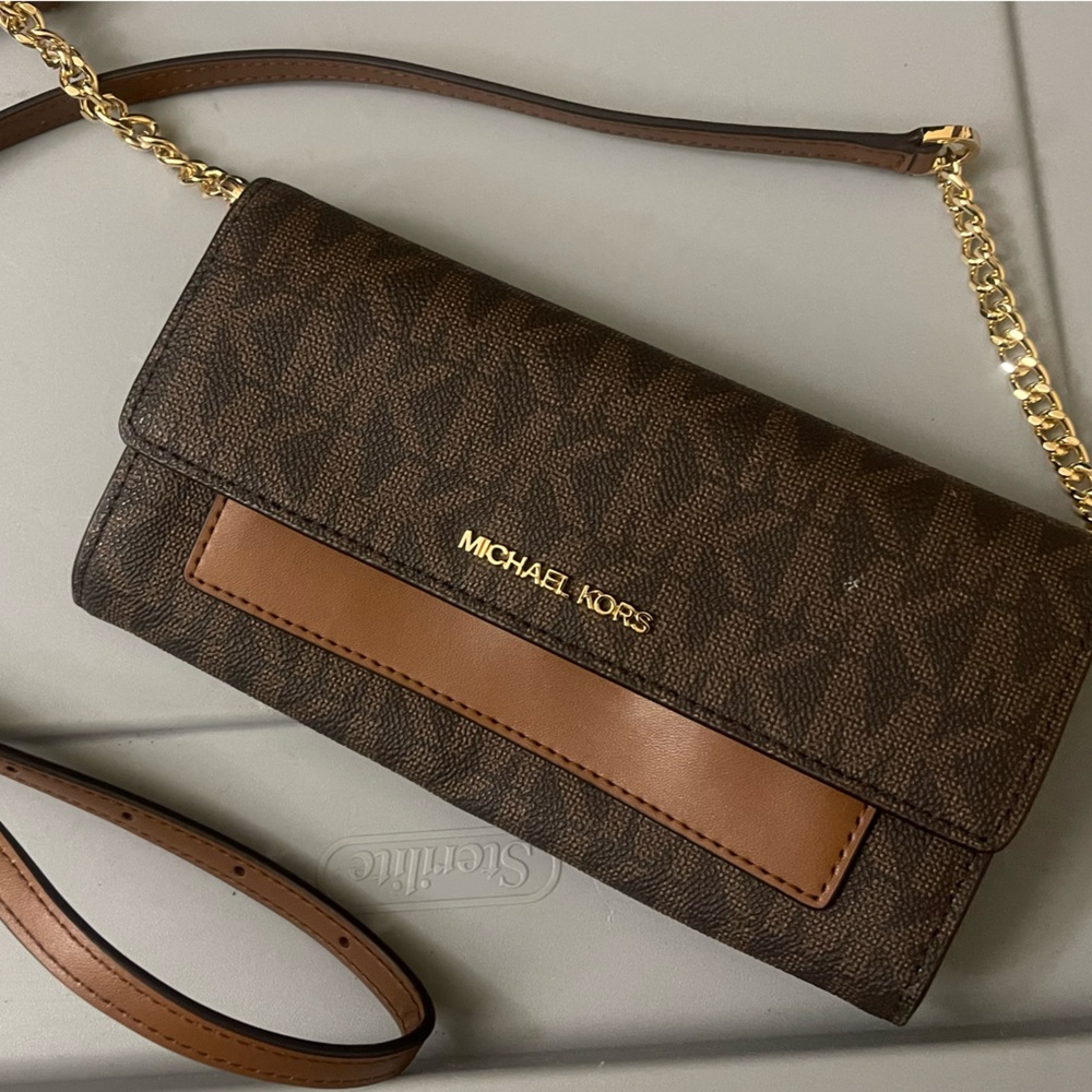 Michael Kors Brown & Tan Crossbody